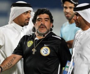Al Wasl-in Manager Diego Maradona an ban !